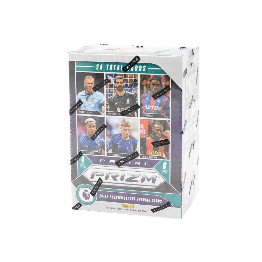 2024/25 Panini Prizm Premier League Soccer EPL Blaster Box med samlarkort för fotboll, oöppnad förpackning.