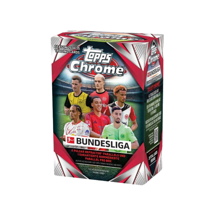 2024-25 Topps Chrome Bundesliga Soccer Value Box – Rookies, Inserts & Autographs