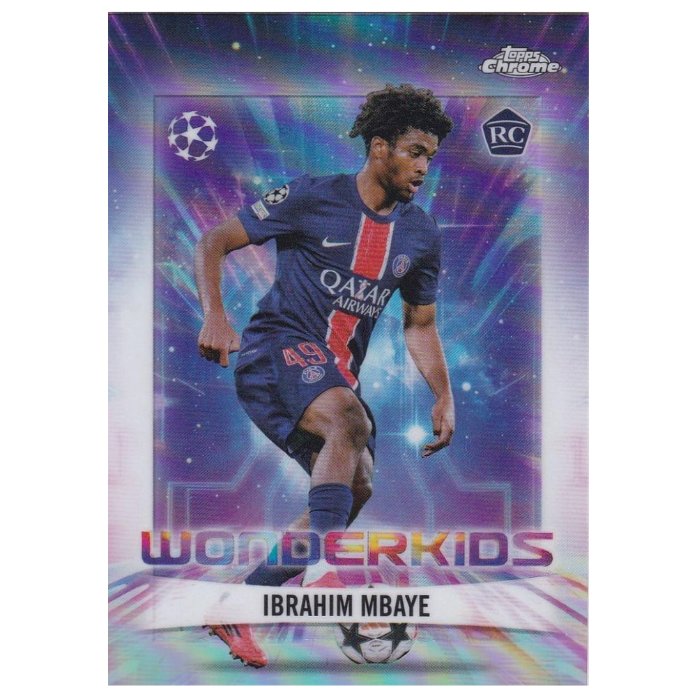 Ibrahim Mbaye - PSG - RC - Wonderkids - Topps Chrome UCC 24/25