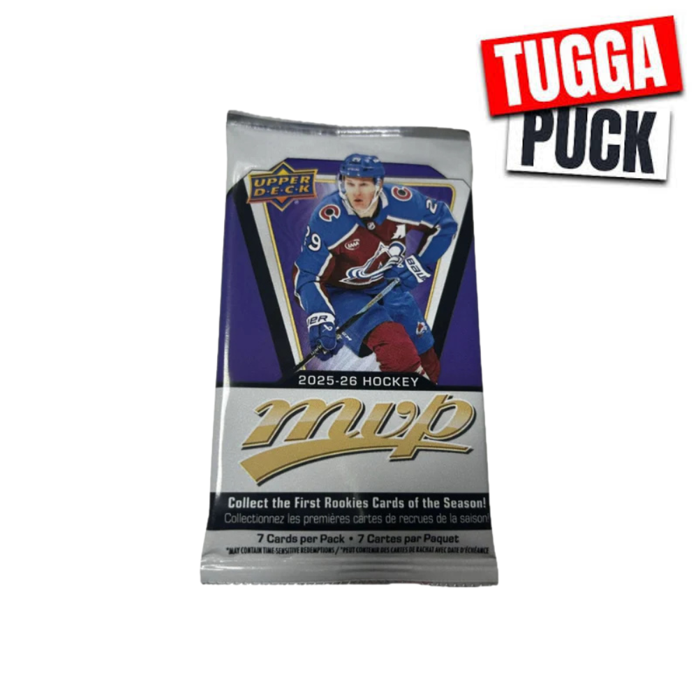 2025-26 Upper Deck MVP Retail Pack – Hockeykort (7 st)