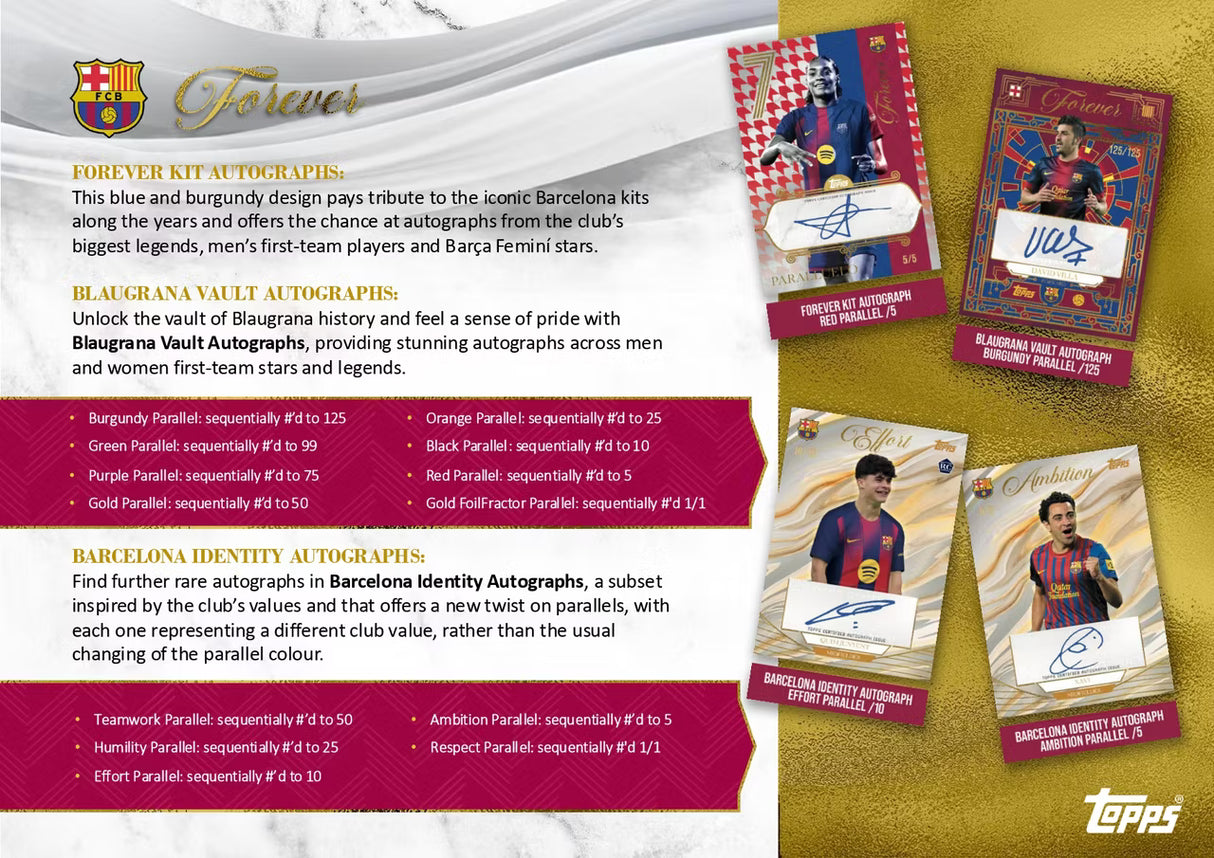 Break #806 - 1 x Topps Barcelona Forever 25/26 - Hobby box [RANDOM]