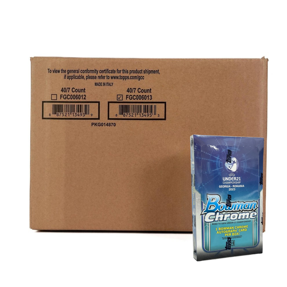 Break #616 - 12 x Topps Bowman Chrome Road to UEFA U21 EURO 2023 Hobby Box