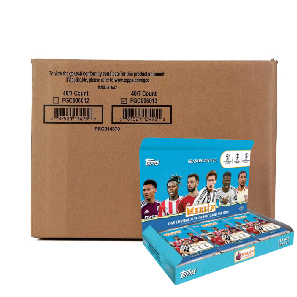 Break #711 - 12 x Topps Merlin UCC 24/25 - Hobby Box [CASEBREAK]