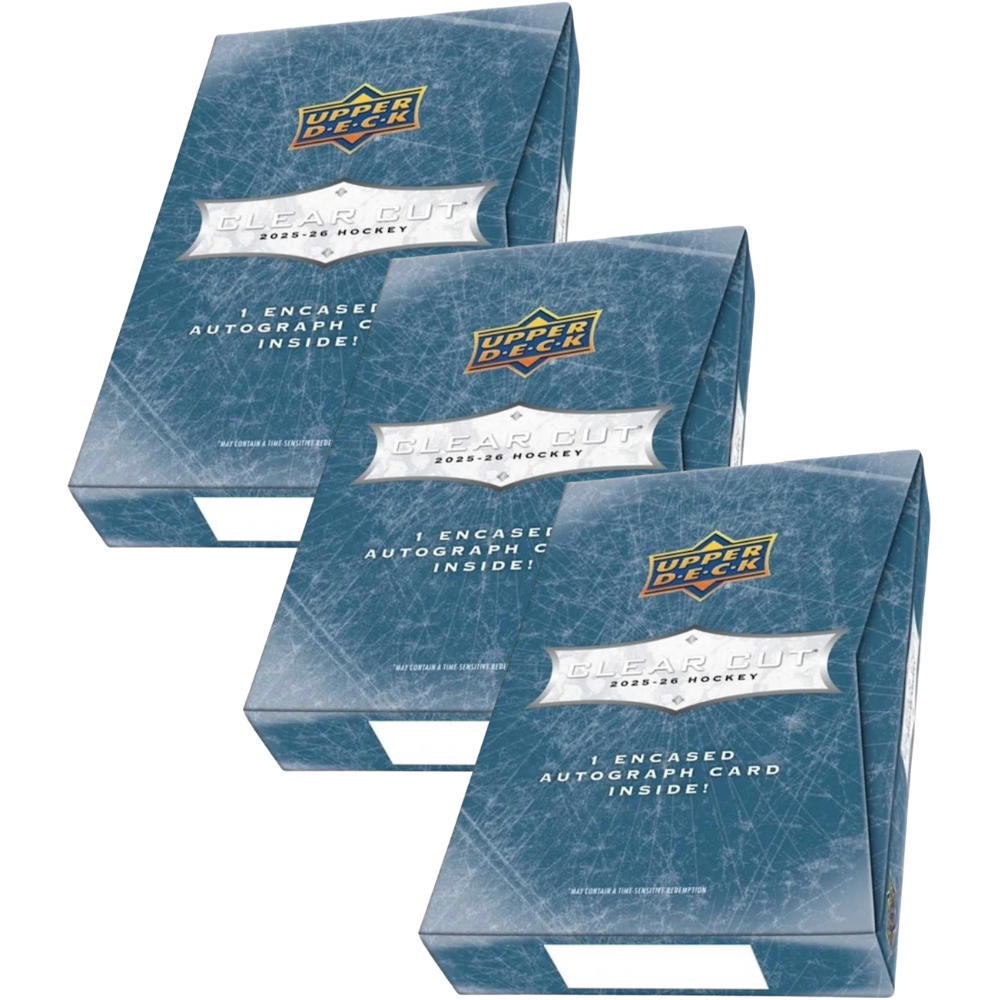 Break #1012 - 3 x 2025-26 Upper Deck Clear Cut Hockey Hobby Box [RANDOM]