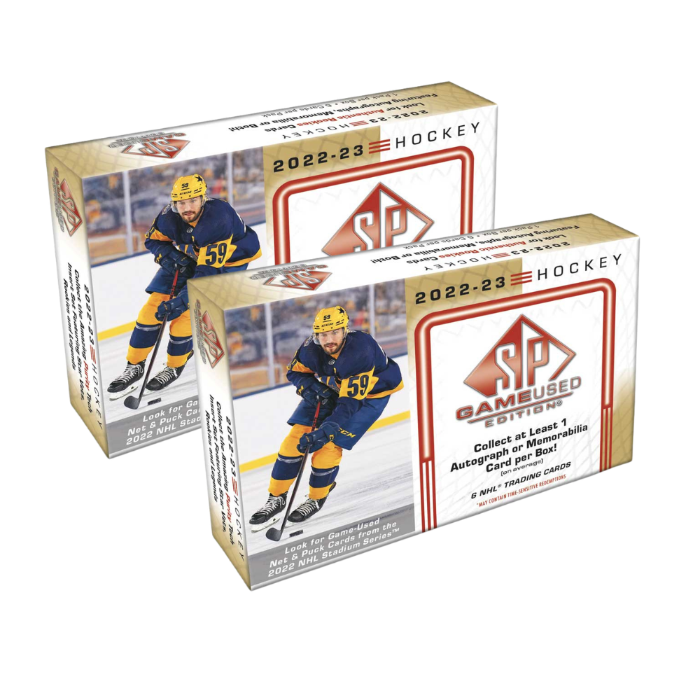 Break #1019 - 2 x 2022-23 Upper Deck SP Game Used Hockey Hobby Box