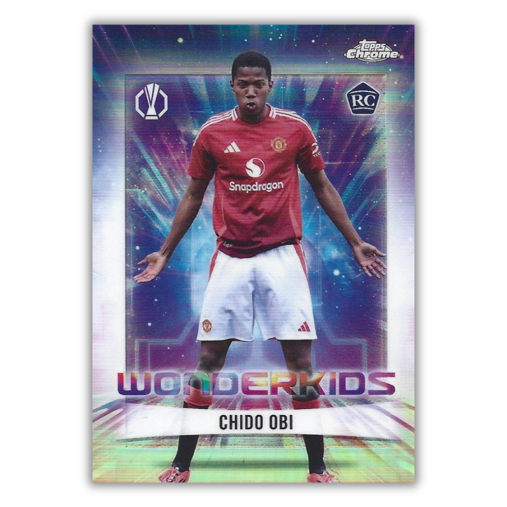 Chido Obi - Man Utd - RC - Wonderkids - Topps Chrome UCC 24/25