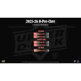 Svart och gul Upper Deck 2025-26 NHL O-Pee-Chee Blaster Box med ishockeykort för samlare.